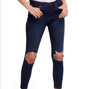 Free People Busted Knee Skinny Jeans